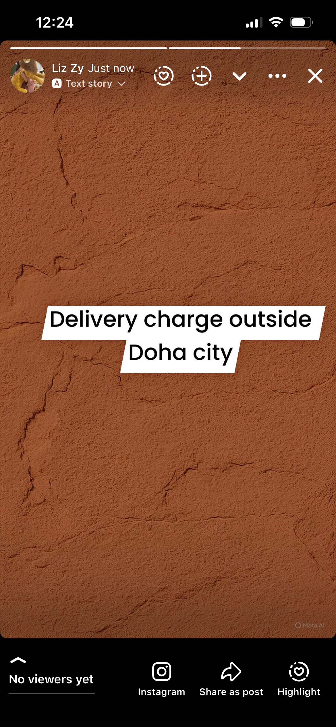 Delivery Charge Outside Doha City