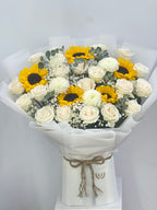 FYF-SB-2711A-Sunflower and white Roses